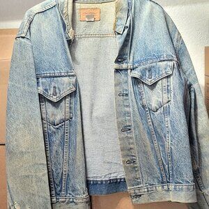Naturally Distressed Blue Jean Jacket